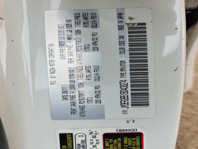 Продажа на аукционе авто 2011 Mazda Cx-7, vin: JM3ER2B51B0408274, номер лота: 55332446