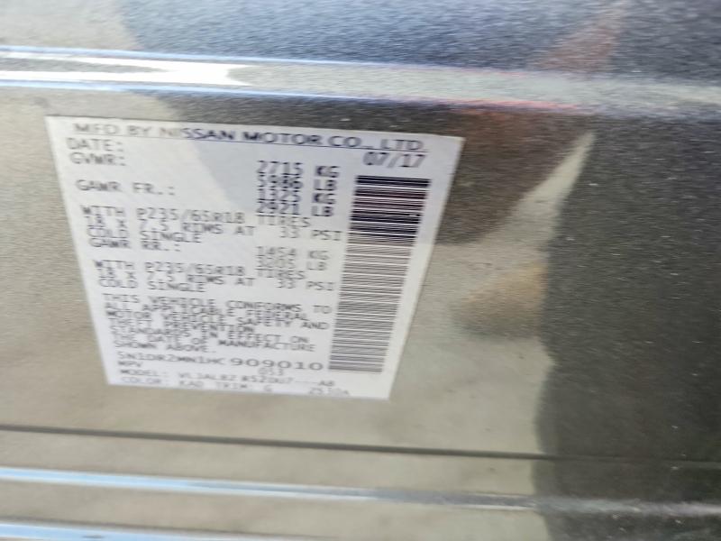 Продажа на аукционе авто 2017 Nissan Pathfinder, vin: 5N1DR2MN1HC909010, номер лота: 52405256