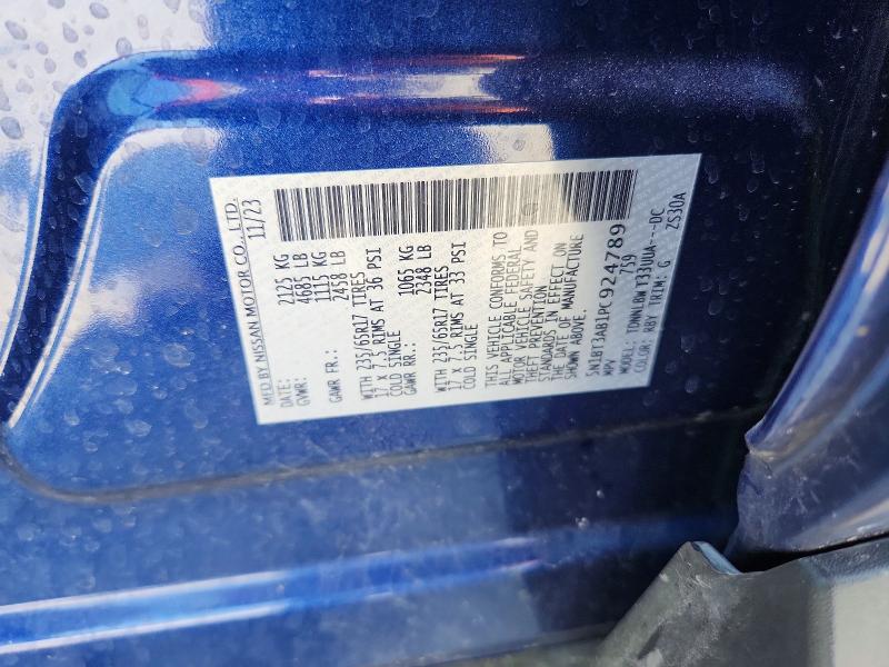 2023 Nissan Rogue მანქანა იყიდება აუქციონზე, vin: 5N1BT3AB1PC924789, აუქციონის ნომერი: 54972646