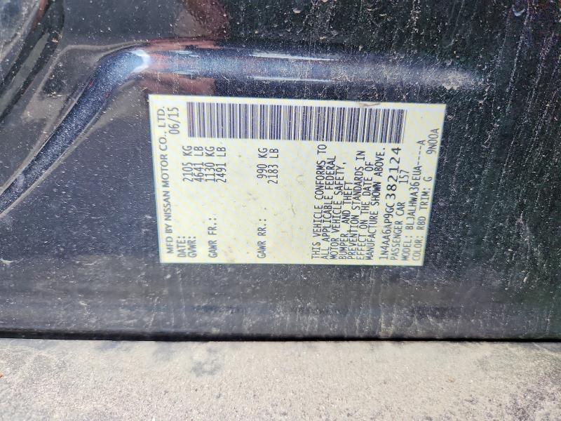 Продаж на аукціоні авто 2016 Nissan Maxima, vin: 1N4AA6AP9GC382124, номер лоту: 53153586