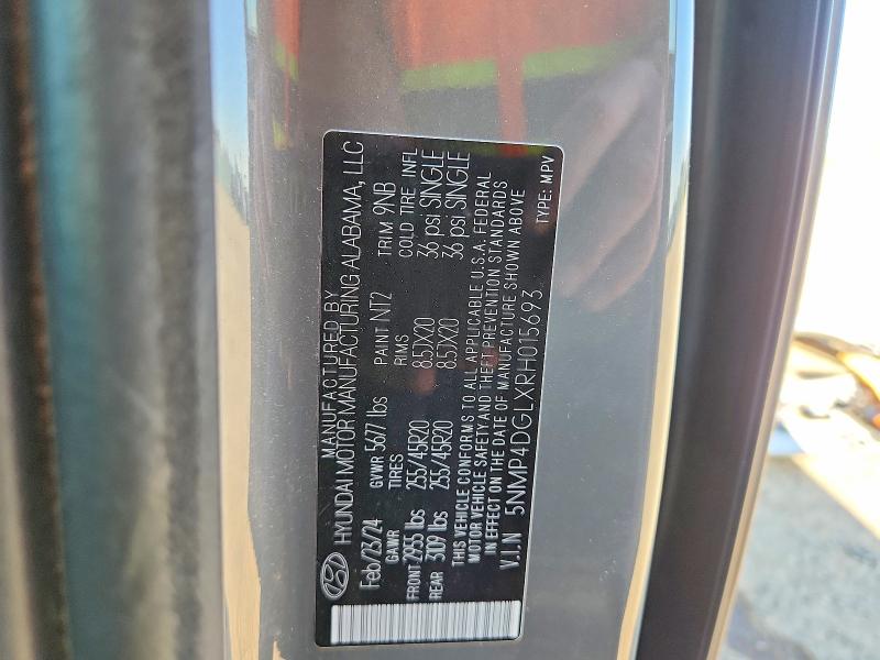Продажа на аукционе авто 2024 Hyundai Santa Fe, vin: 5NMP4DGLXRH015693, номер лота: 52272696