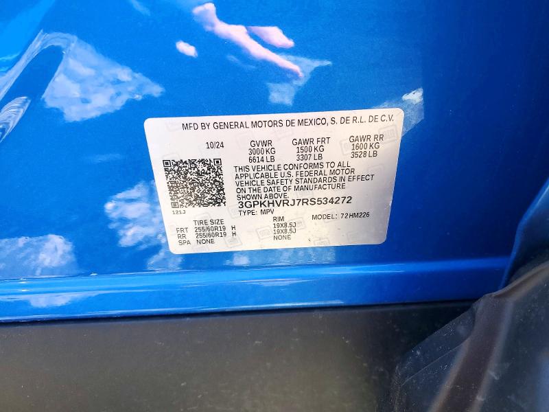 51583656 :رقم المزاد ، 3GPKHVRJ7RS534272 vin ، 2024 Honda Prologue مزاد بيع