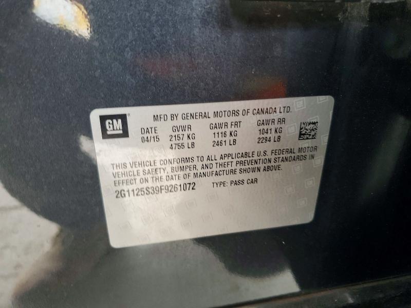 Продаж на аукціоні авто 2015 Chevrolet Impala, vin: 2G1125S39F9261072, номер лоту: 53202566