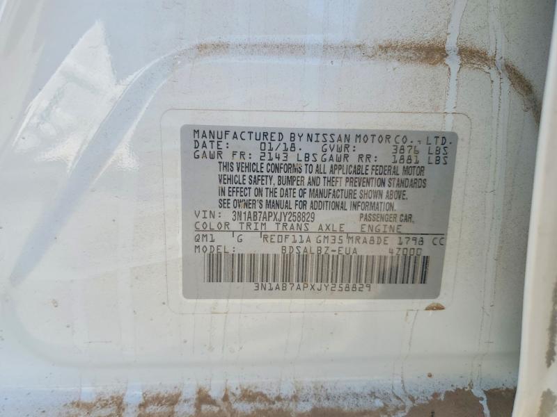 Aukcja sprzedaży 2018 Nissan Sentra, vin: 3N1AB7APXJY258829, numer aukcji: 54594956