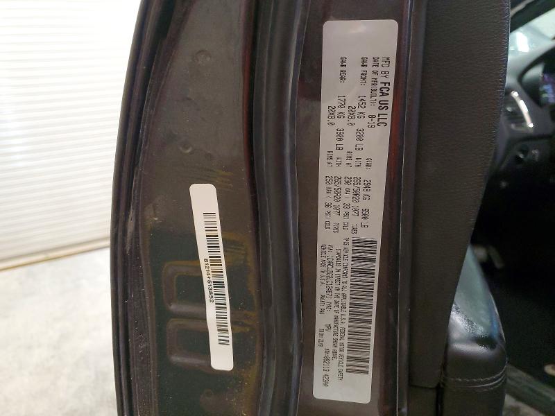 52767066 :رقم المزاد ، 1C4RDJDG2LC124671 vin ، 2020 Dodge Durango مزاد بيع