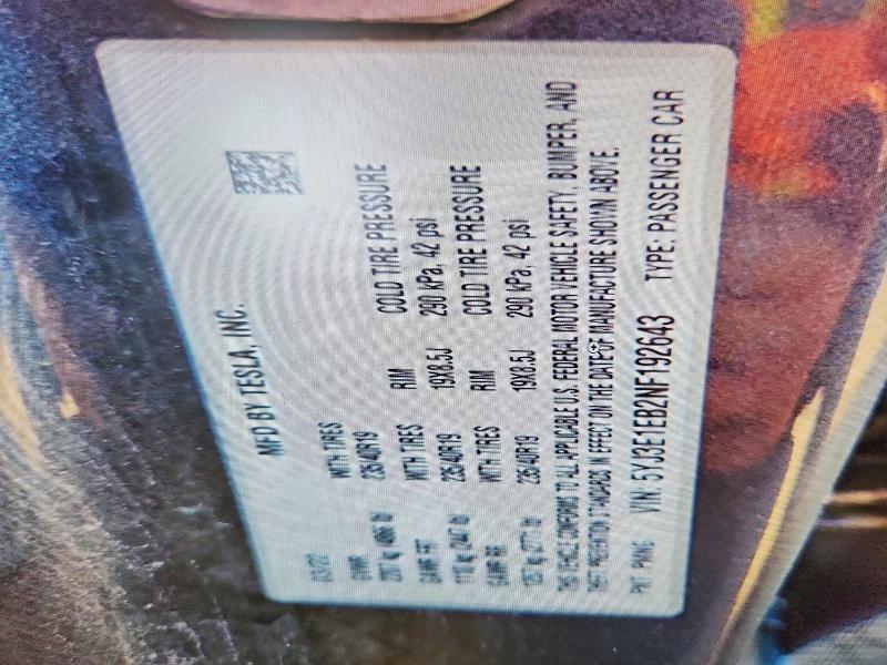 Aukcja sprzedaży 2022 Tesla Model 3, vin: 5YJ3E1EB2NF192643, numer aukcji: 52688246
