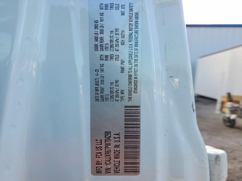 2023 Jeep Wrangler მანქანა იყიდება აუქციონზე, vin: 1C4JJXR67PW704298, აუქციონის ნომერი: 53402506