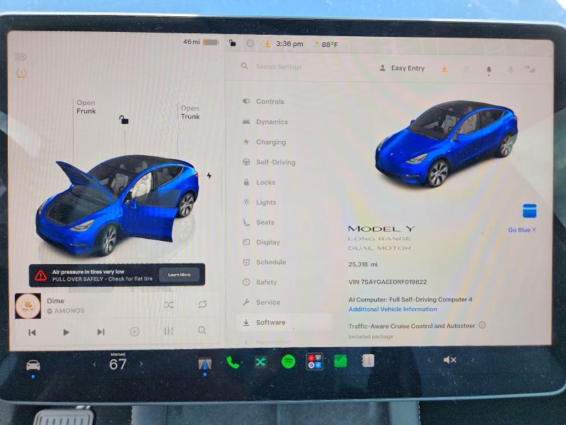 Aukcja sprzedaży 2024 Tesla Model Y, vin: 7SAYGAEE0RF019822, numer aukcji: 55022856