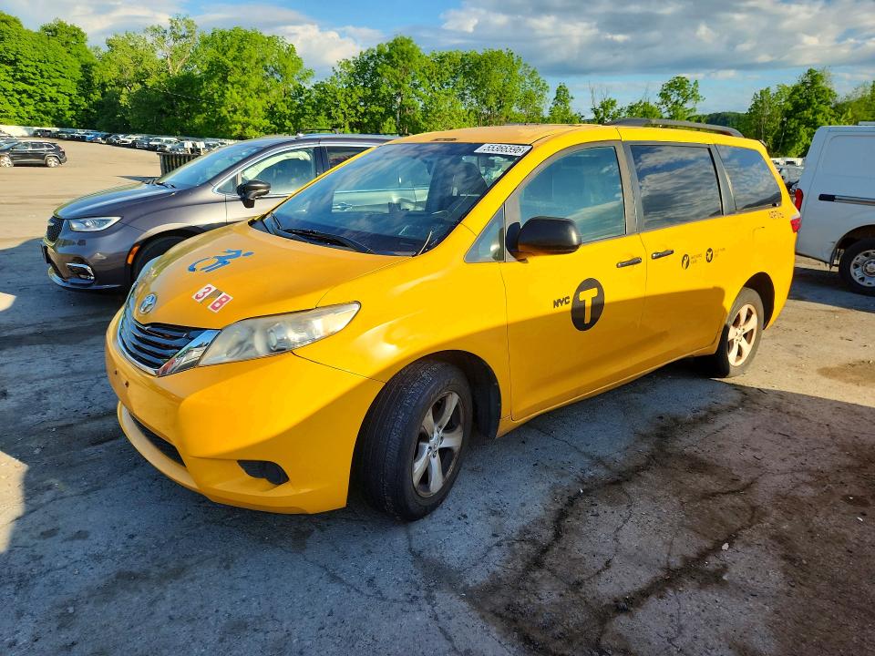 2016 Toyota Sienna მანქანა იყიდება აუქციონზე, vin: 5TDKK3DC6GS760336, აუქციონის ნომერი: 55366596