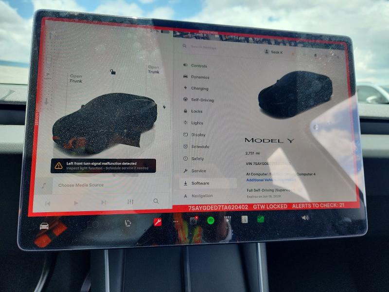 Aukcja sprzedaży 2026 Tesla Model Y, vin: 7SAYGDED7TA620402, numer aukcji: 54299936