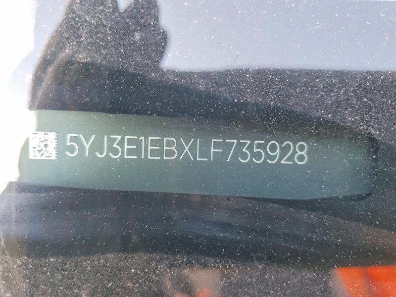 2020 Tesla Model 3 მანქანა იყიდება აუქციონზე, vin: 5YJ3E1EBXLF735928, აუქციონის ნომერი: 53769556