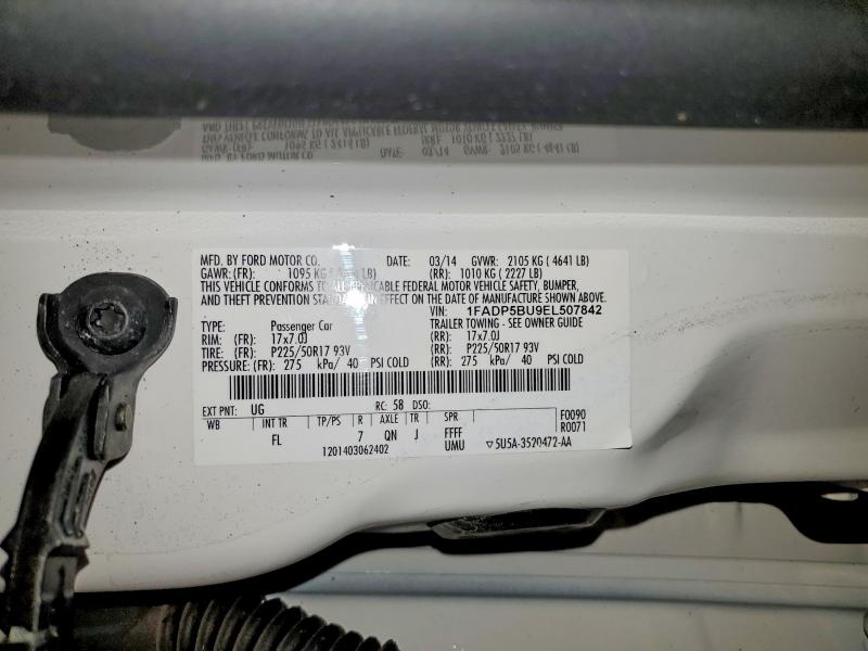 2014 Ford C-max მანქანა იყიდება აუქციონზე, vin: 1FADP5BU9EL507842, აუქციონის ნომერი: 53970516