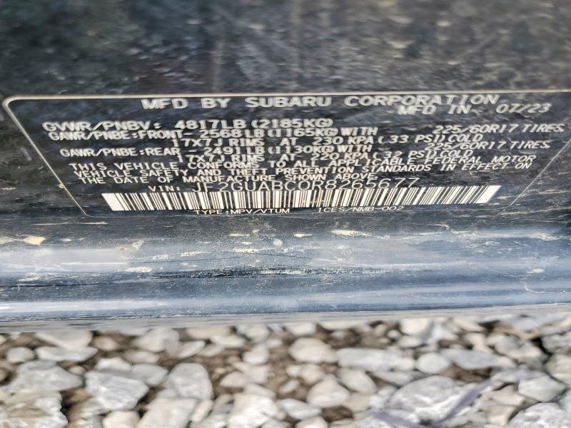 2024 Subaru Crosstrek მანქანა იყიდება აუქციონზე, vin: JF2GUABC0R8265677, აუქციონის ნომერი: 52691356