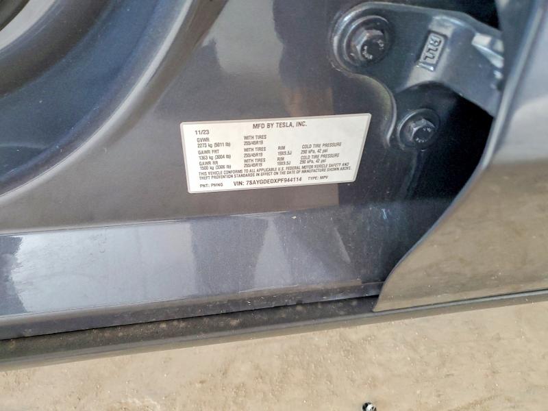 Продаж на аукціоні авто 2023 Tesla Model Y, vin: 7SAYGDEDXPF944114, номер лоту: 54130986