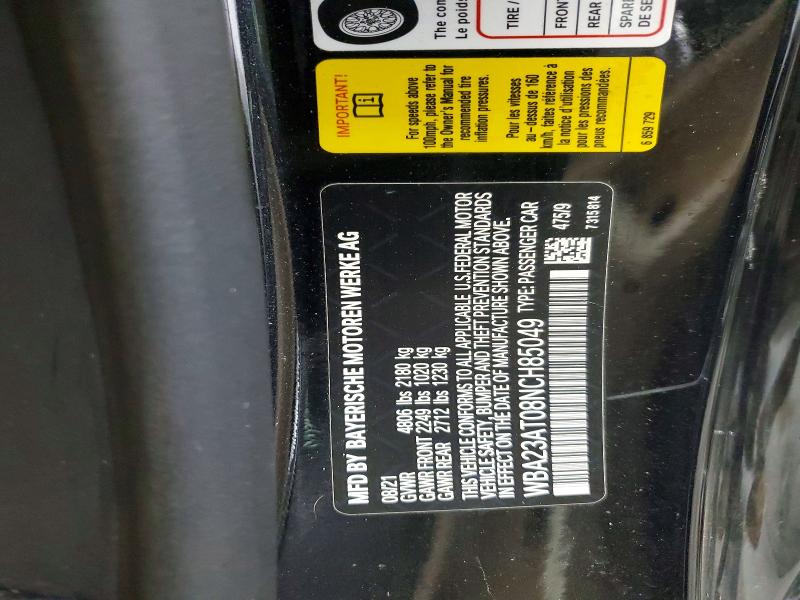Продажа на аукционе авто 2022 Bmw 430i, vin: WBA23AT08NCH85049, номер лота: 51699826