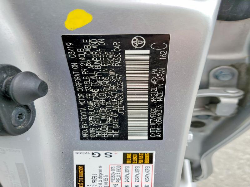 Продаж на аукціоні авто 2020 Toyota Corolla, vin: JTDEPRAE2LJ022497, номер лоту: 53245596