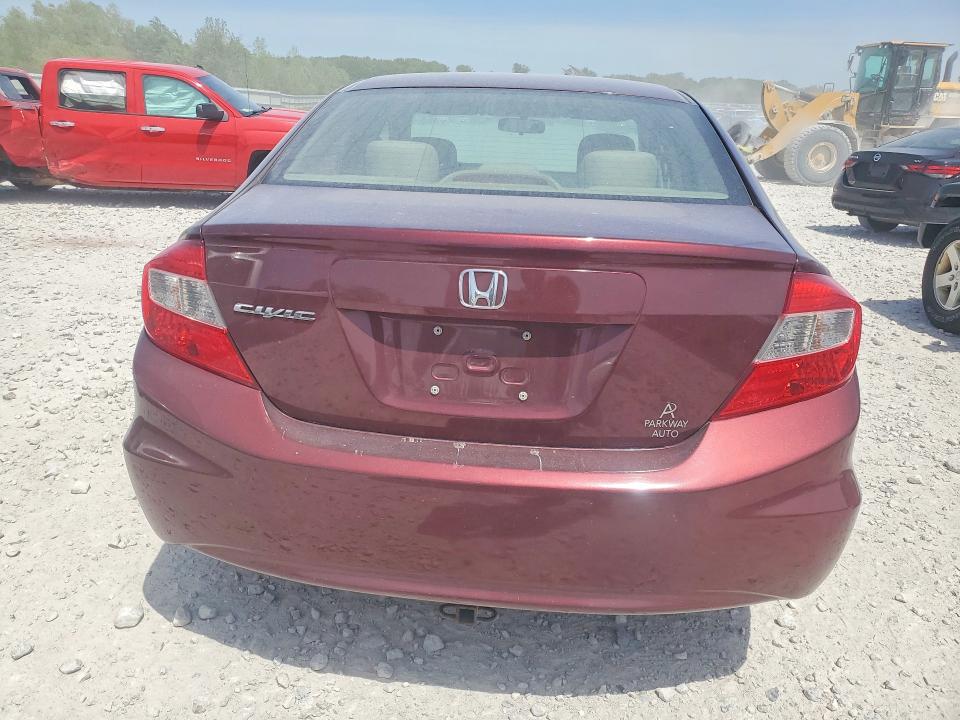 54683816 :رقم المزاد ، 19XFB2F52CE092565 vin ، 2012 Honda Civic مزاد بيع