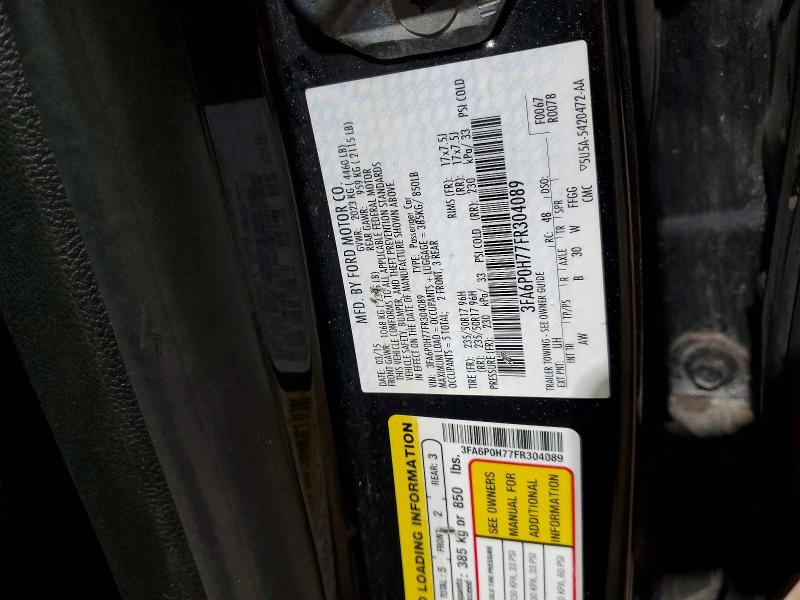 53535546 :رقم المزاد ، 3FA6P0H77FR304089 vin ، 2015 Ford Fusion مزاد بيع