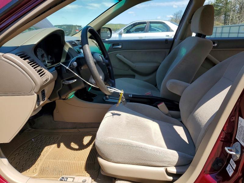 Продаж на аукціоні авто 2002 Honda Civic, vin: 2HGES16572H580839, номер лоту: 53632616