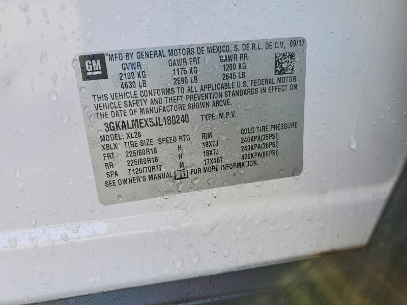 Продаж на аукціоні авто 2018 Gmc Terrain, vin: 3GKALMEX5JL180240, номер лоту: 52059686