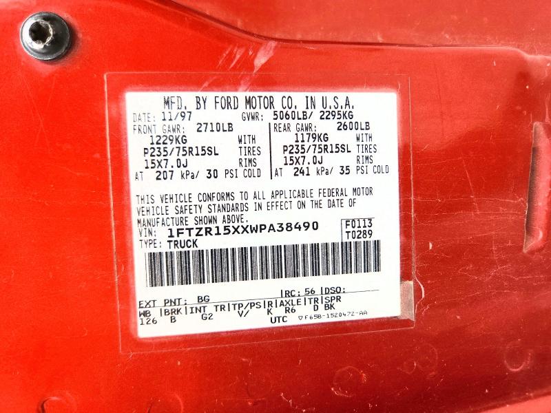 Продаж на аукціоні авто 1998 Ford Ranger, vin: 1FTZR15XXWPA38490, номер лоту: 55180636