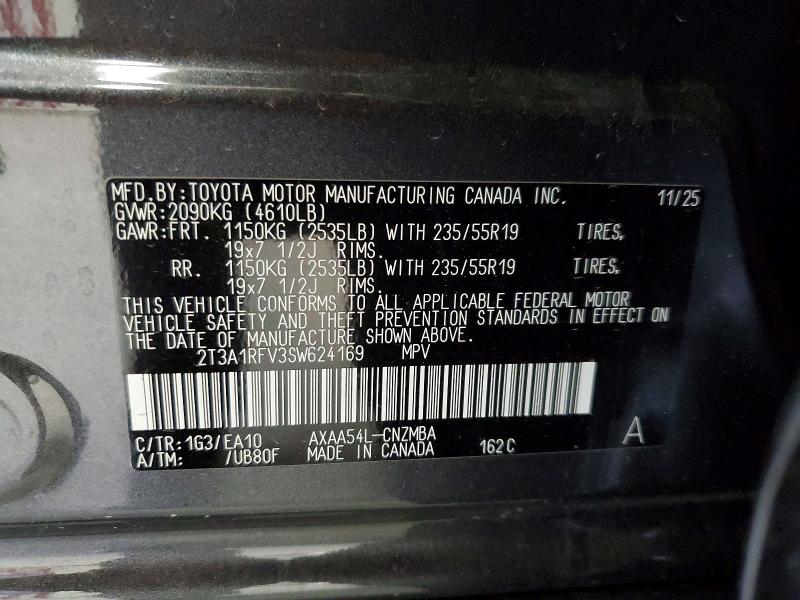 Продаж на аукціоні авто 2025 Toyota Rav4, vin: 2T3A1RFV3SW624169, номер лоту: 52956846