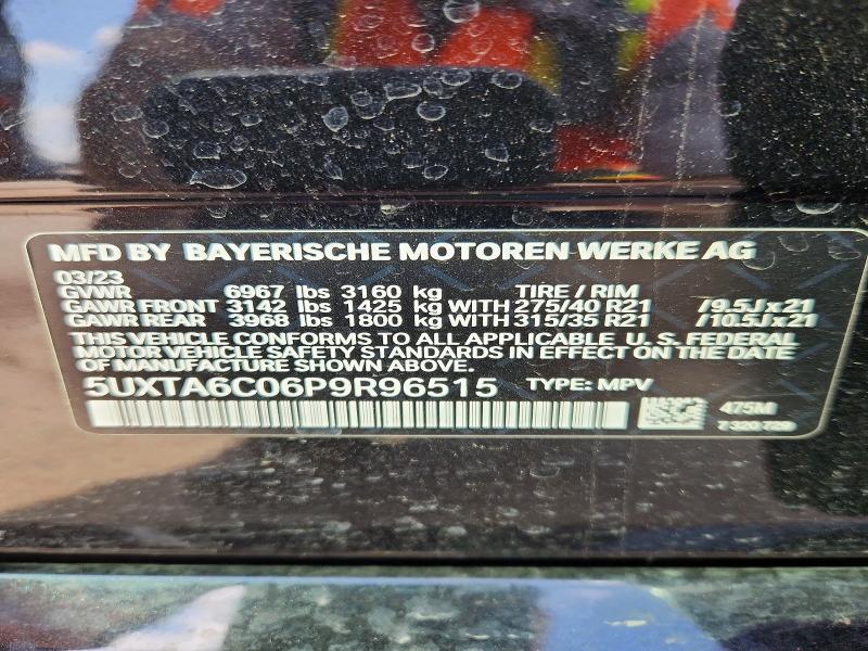 Aukcja sprzedaży 2023 Bmw X5, vin: 5UXTA6C06P9R96515, numer aukcji: 55741166