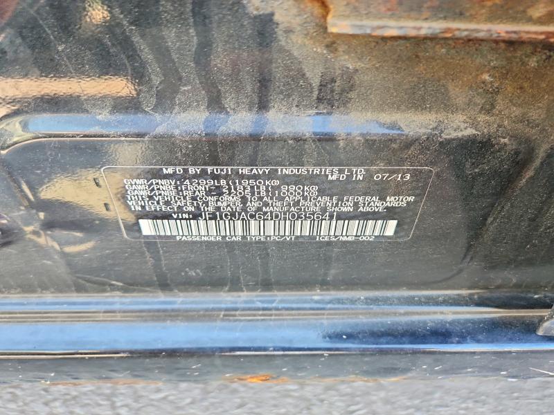 Продажа на аукционе авто 2013 Subaru Impreza, vin: JF1GJAC64DH035641, номер лота: 55101876