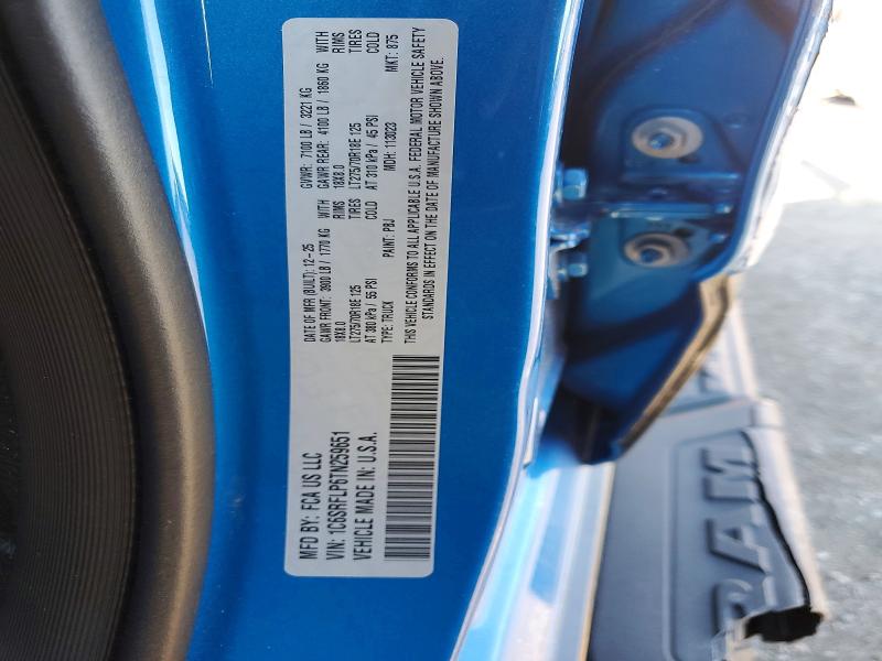 Продажа на аукционе авто 2026 Ram 1500, vin: 1C6SRFLP6TN259651, номер лота: 53802836