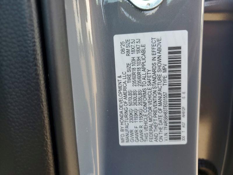54337256 :رقم المزاد ، 7FARS6H83TE031557 vin ، 2026 Honda Cr-v مزاد بيع