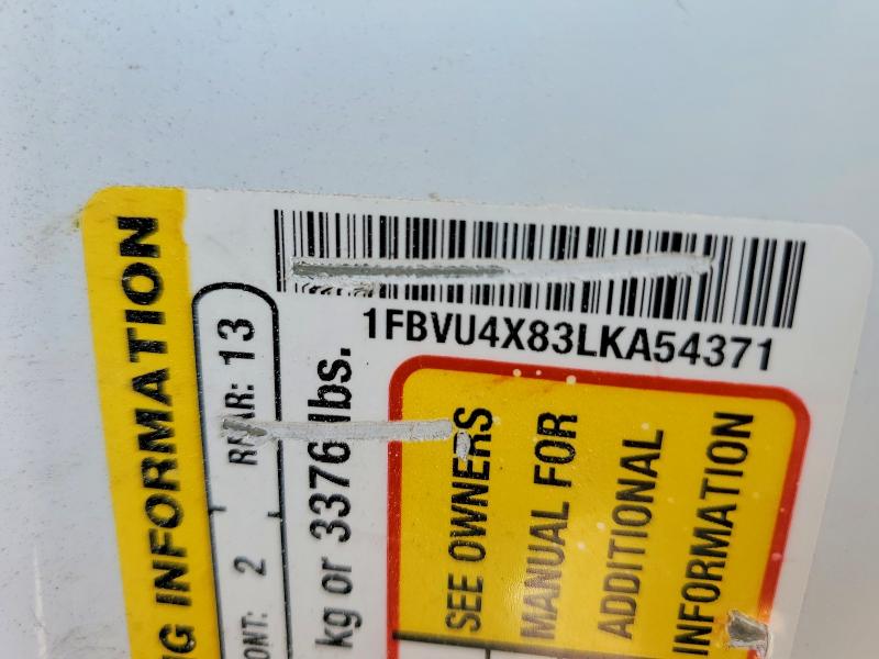52827466 :رقم المزاد ، 1FBVU4X83LKA54371 vin ، 2020 Ford Transit مزاد بيع