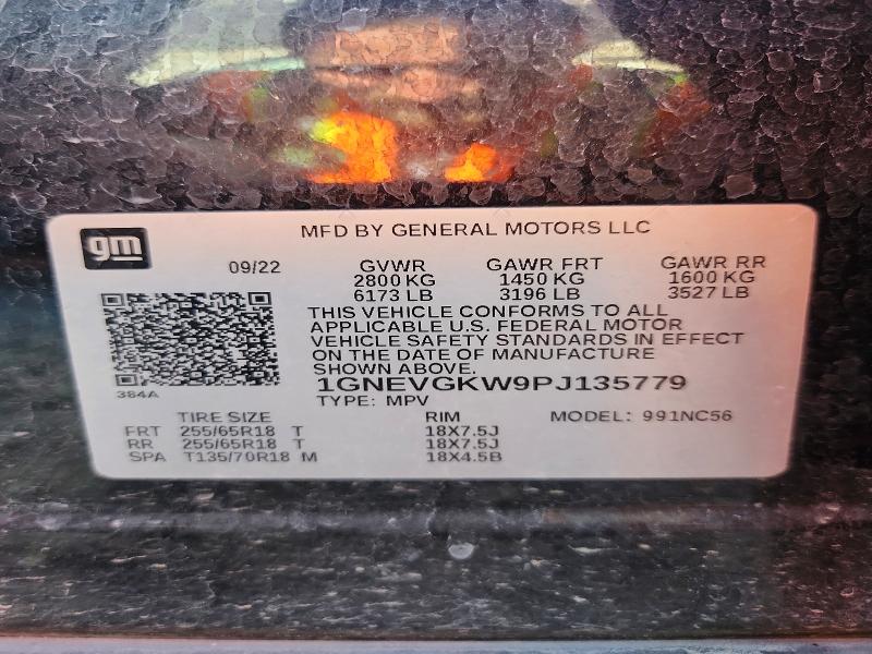 Продаж на аукціоні авто 2023 Chevrolet Traverse, vin: 1GNEVGKW9PJ135779, номер лоту: 55387526