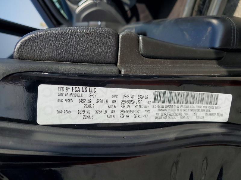 53264986 :رقم المزاد ، 1C4RJFBG3JC103401 vin ، 2018 Jeep Grand Cherokee مزاد بيع