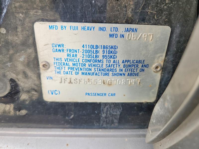 Продажа на аукционе авто 1998 Subaru Forester, vin: JF1SF6553WG708747, номер лота: 53328256