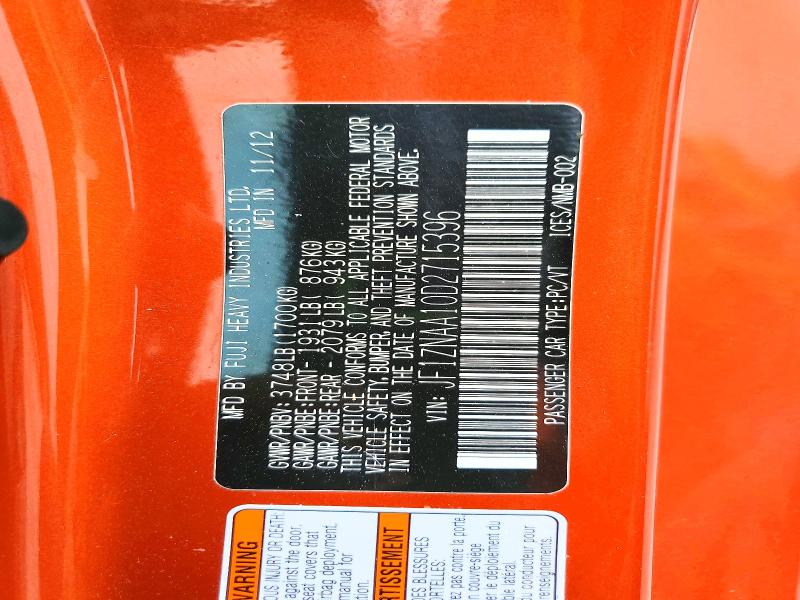 Продажа на аукционе авто 2013 Scion Fr-s, vin: JF1ZNAA10D2715396, номер лота: 55420286