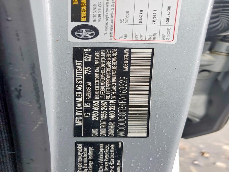Aukcja sprzedaży 2015 Mercedes-benz S, vin: WDDUG8FB4FA163229, numer aukcji: 53536506