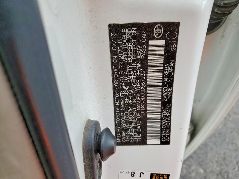 Продажа на аукционе авто 2013 Toyota Prius, vin: JTDKN3DU0D5672321, номер лота: 53940476