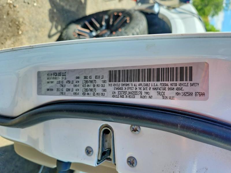 52878056 :رقم المزاد ، 3C6TR5FJXHG555178 vin ، 2017 Ram 2500 مزاد بيع
