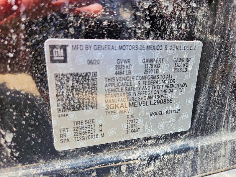 2020 Gmc Terrain მანქანა იყიდება აუქციონზე, vin: 3GKALMEV9LL290855, აუქციონის ნომერი: 51438566