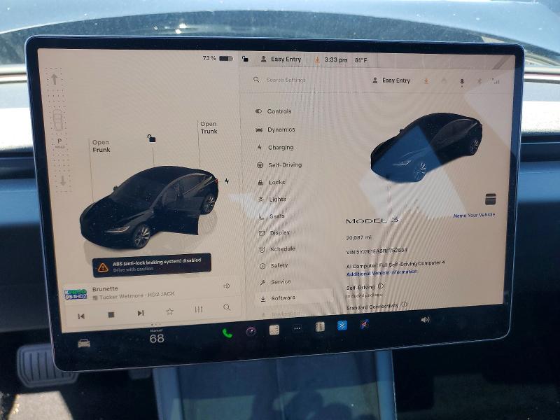 Продаж на аукціоні авто 2024 Tesla Model 3, vin: 5YJ3E1EA8RF752534, номер лоту: 51910706
