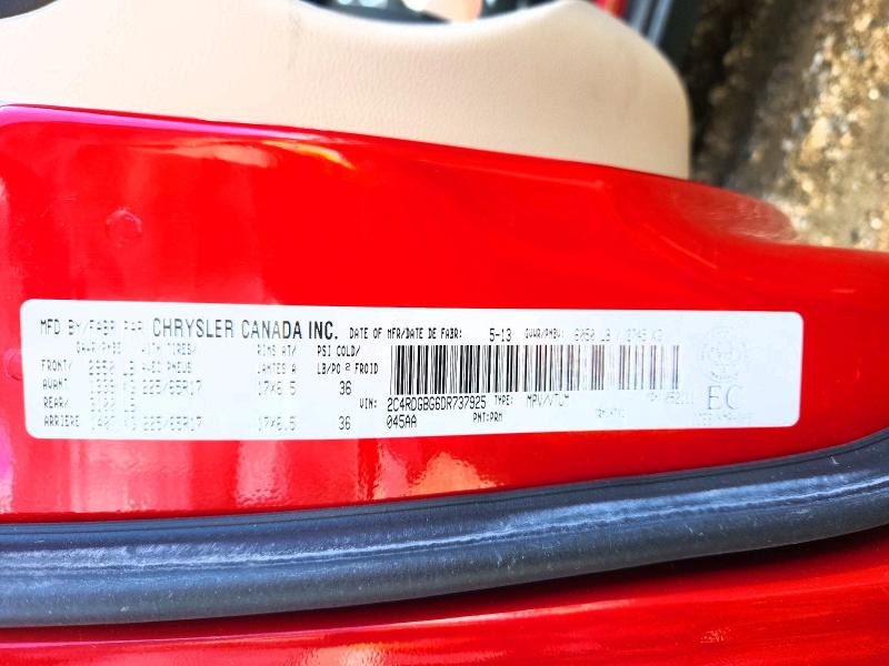 Продажа на аукционе авто 2013 Dodge Grand Caravan, vin: 2C4RDGBG6DR737925, номер лота: 48431936