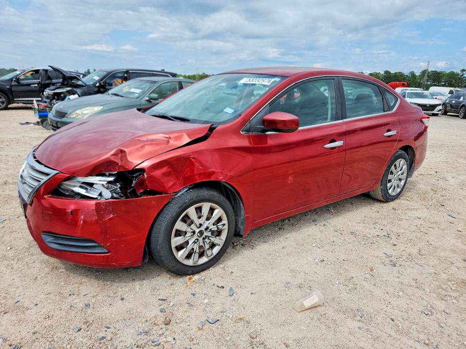 2013 Nissan Sentra მანქანა იყიდება აუქციონზე, vin: 3N1AB7AP9DL734005, აუქციონის ნომერი: 53232976