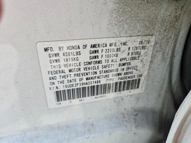 2017 Acura Ilx მანქანა იყიდება აუქციონზე, vin: 19UDE2F39HA007486, აუქციონის ნომერი: 52557376