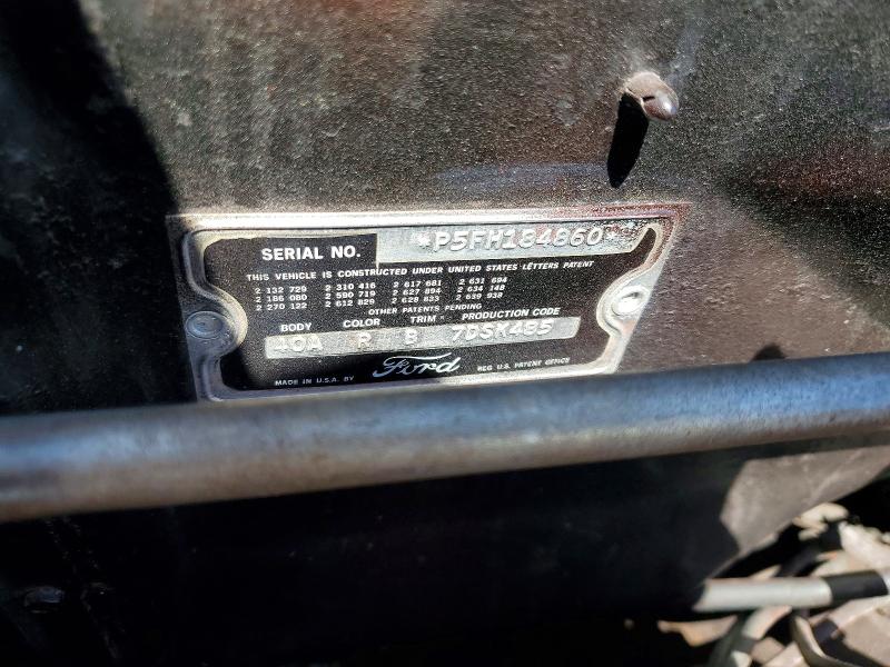 54522246 :رقم المزاد ، P5FH184860 vin ، 1955 Ford Thunderbird مزاد بيع