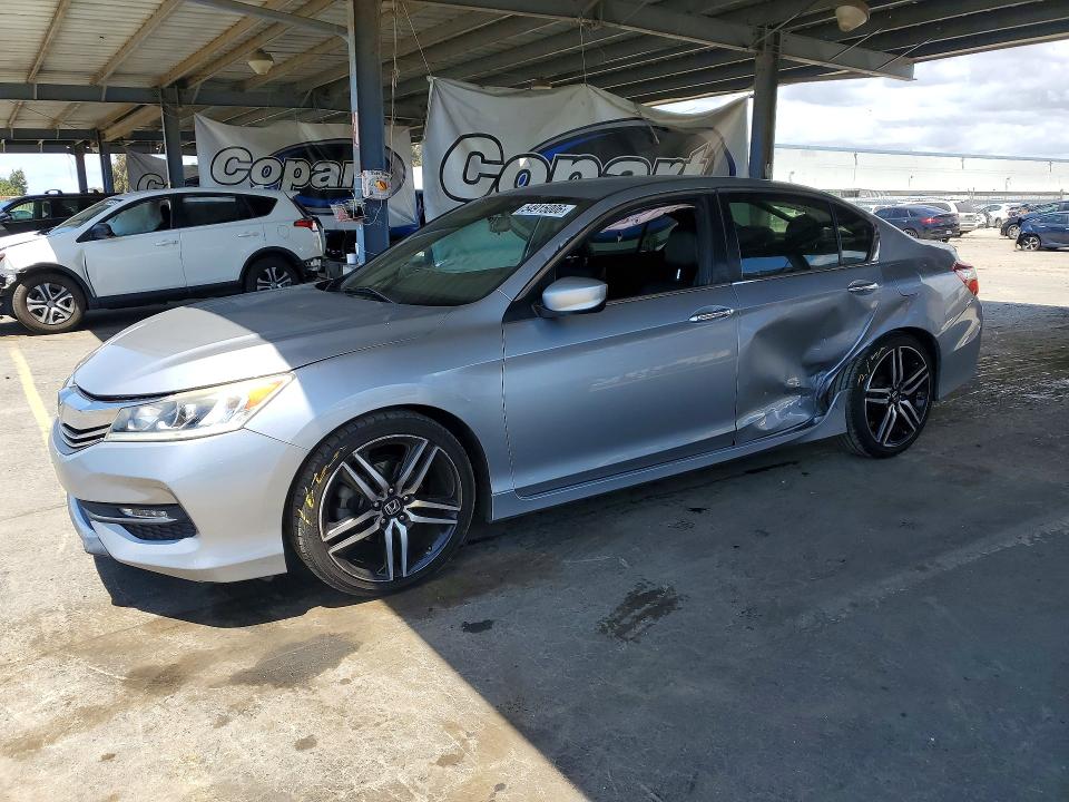 54915006 :رقم المزاد ، 1HGCR2F51HA123962 vin ، 2017 Honda Accord مزاد بيع