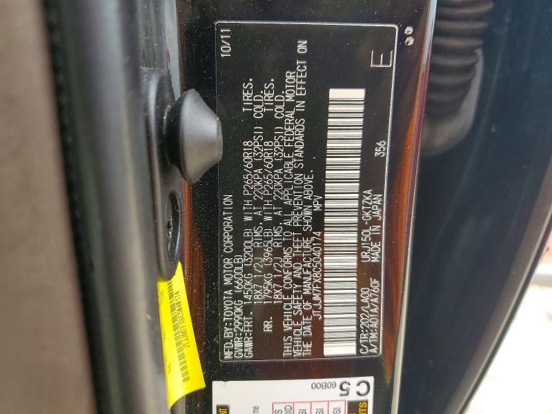 54906466 :رقم المزاد ، JTJJM7FX8C5040174 vin ، 2012 Lexus Gx مزاد بيع