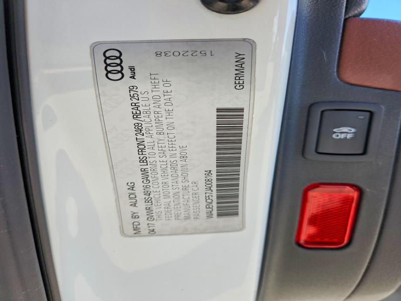 52029286 :رقم المزاد ، WAUENCF57JA008164 vin ، 2018 Audi A5 مزاد بيع