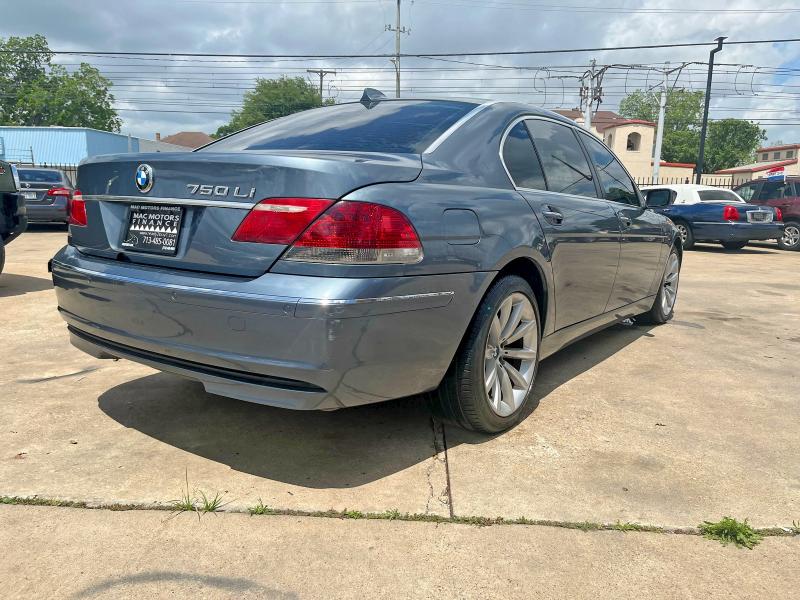 2008 Bmw 750 მანქანა იყიდება აუქციონზე, vin: WBAHN83548DT77748, აუქციონის ნომერი: 55248796