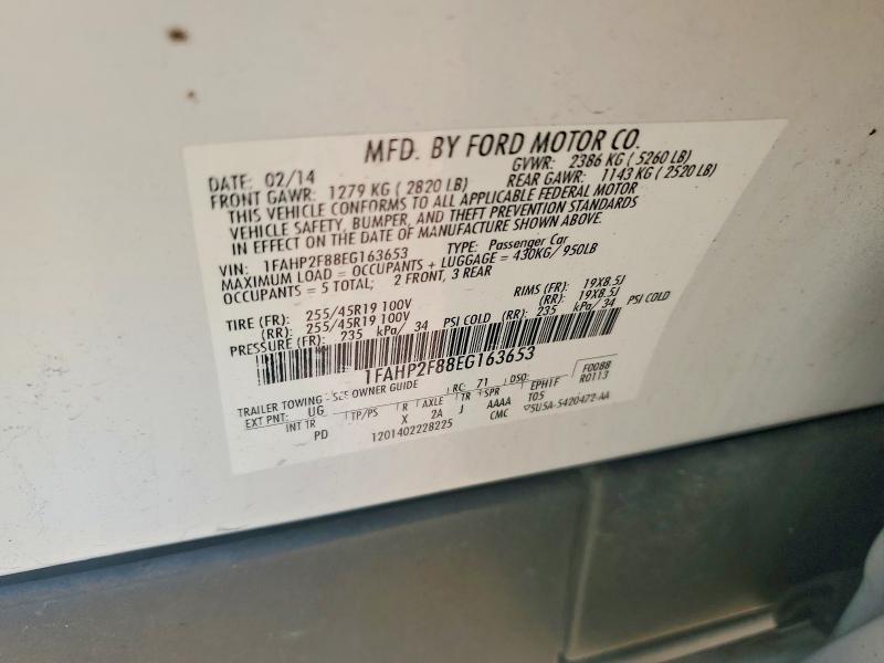 Продаж на аукціоні авто 2014 Ford Taurus, vin: 1FAHP2F88EG163653, номер лоту: 54434966