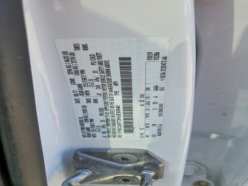 54722246 :رقم المزاد ، 1FMCU0F73HUE93940 vin ، 2017 Ford Escape مزاد بيع